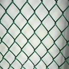 1'' 18ga Diamond Chain Link Fence Pvc Security Galvanized Green