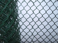 Football Field 2mm Plastic Coated Chain Mesh Fencing 5x5cm