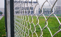 Coated Pvc 5x5mm Diamond Chain Link Fence Protection Of Animals Children And Props