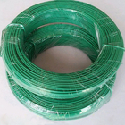 Color Green Pvc Coated Galvanized Iron Wire , 1.2mm Plastic Coated Binding Wire
