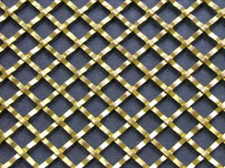 Durable Crimped Wire Mesh , Gin Decorative Stainless Steel Wire Mesh Embossed