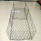 PET Stone Cage Wire Mesh Net 100x120mm Gabion Stone Fence