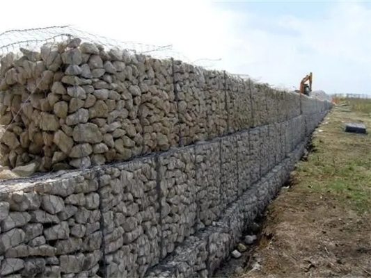 80x100mm Gabion Hexagonal Wire Mesh Security Cage Retaining Wall