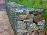 60*80mm Gabion Stone Cage Polyethylene Coating Retaining Wall Slope Protection