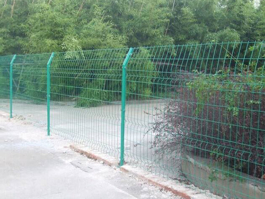 2"×1" Vinyl Coated Welded Wire Mesh Green Impregnated Road Protection Net