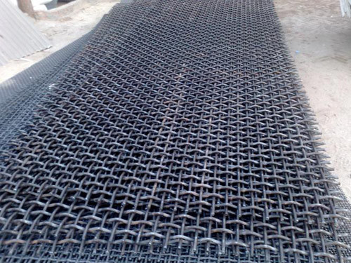 Alkali Resistant Vibrating Screen Wire Mesh Rod Double Sided Bending Strong Durable