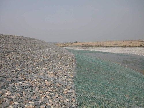 80*100 Stone Cage Wire Mesh Mechanical Stranded Hexagonal River Protective