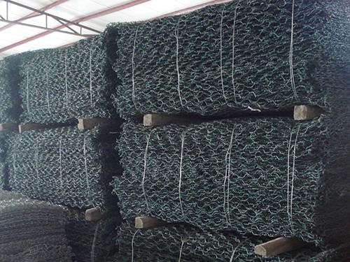 Corrosion Resistant Solid Green Shore Gabion Pad 60x80mm