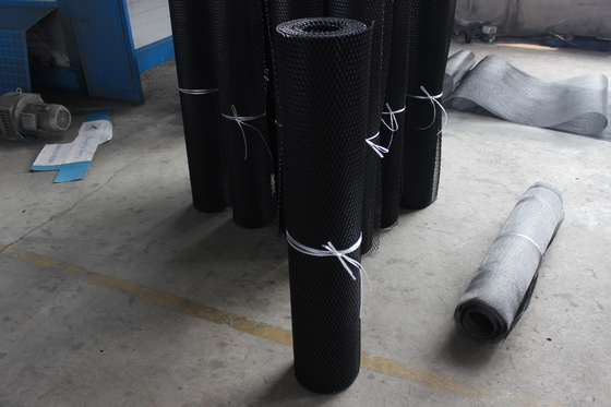 PVC Painted Galvanized Expanded Metal Mesh / Perforated  Stretched Steel Mesh