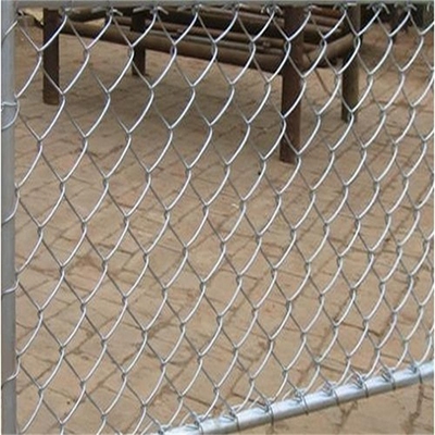 15M Galvanised Diamond Chain Link Fence 50-60 Grame Zinc Coated