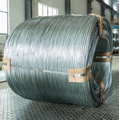 BWG14 Zinc Galvanized Steel Wire Q195 Stainless Steel Cage Wire For Weaving Gabion Mesh