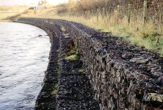 4x1x0.5m Hexagonal Wire Mesh Gabion Bank Protection Slope Protection Flood Control